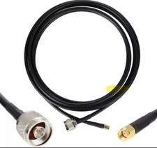 3ft N Male To SMA Male Low Loss S-LMR 240 Sized Copper Cable - Open Bag