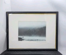 Vintage Bruce Anthony King Tony King Photographer Lithograph One Man Alone Rare