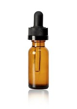 12 pcs 1/2 oz 15 ml AMBER Boston Round Glass Dropper