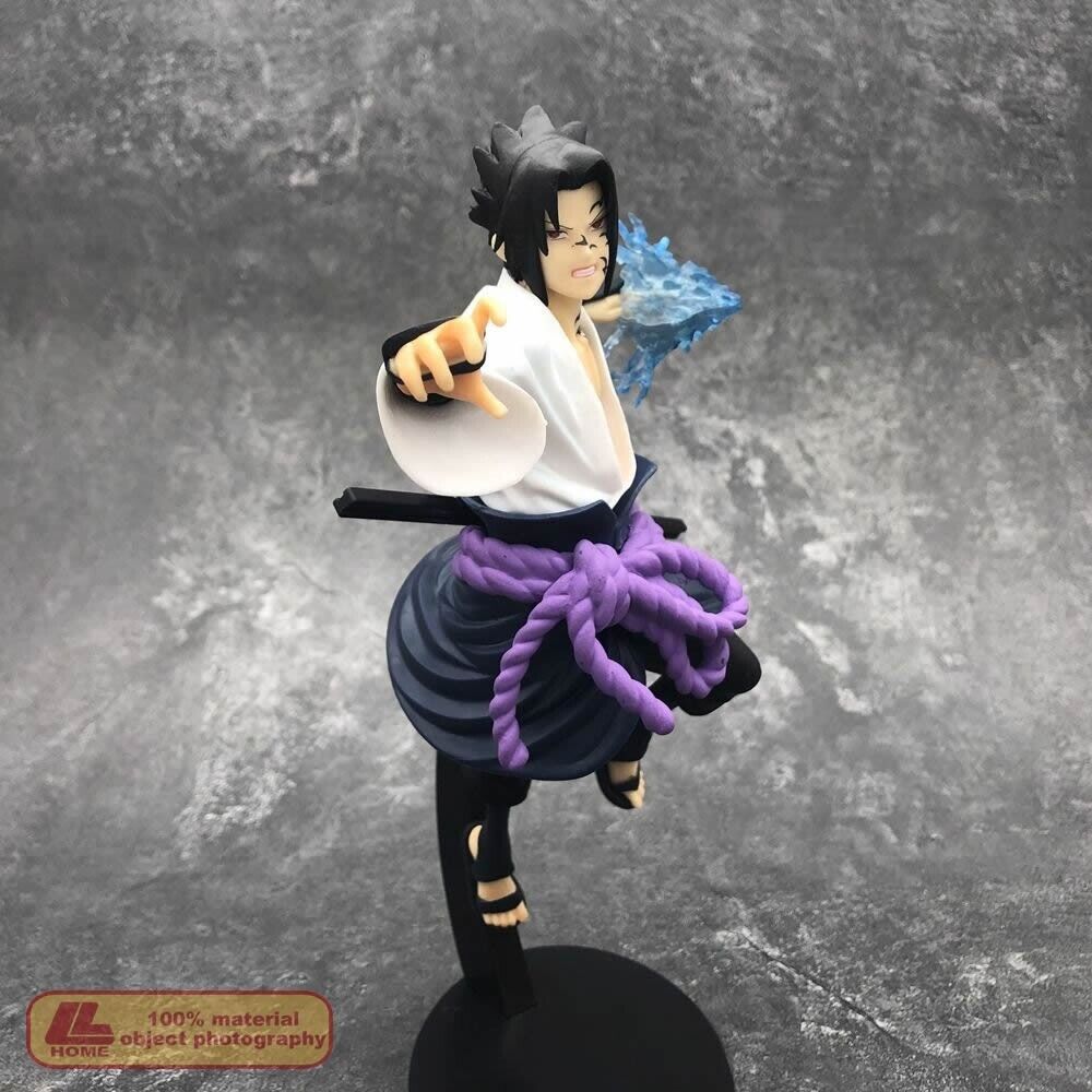 Anime naruto shippuden figura 25cm uchiha sasuke infância sasuke gk pvc  figura de ação modelo collectible estátua boneca brinquedo miúdo gif