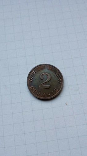 2 Pfennig 1966 J Nicht Magnetisch Wert Rarität! 2 Pfennig 1966 J (Nicht magnetisch) Seltenheit