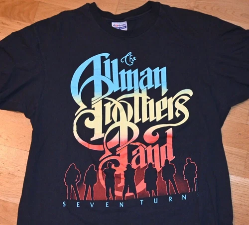 ALLMAN BROTHERS BAND rock concert Tour tee 1980s vintage concert t-shirt, vintage, size XL, single stitch, B+ condition