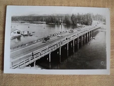 YELLOWSTONE PARK Fishing Bridge #41195 by Haynes vintage RPPC Postcard