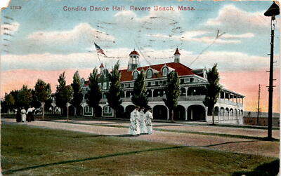 Condits Dance Hall, Revere Beach, Reichner Bros, Boston, München, Postcard