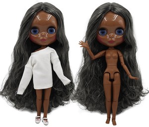 blythe doll black hair
