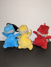 Neopets Blue Yellow And Red Grarrl 4" Plush Stuffed Animals