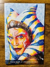AHSOKA DANIEL SCOTT JR SKETCHBOOK 1 NM-NM+ NY COSMIC CON POP WRAP ART 2023