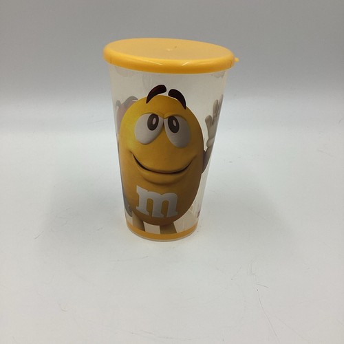 M&M World Store Las Vegas Plastic Cup 6" With Lid - M&M Storage Container - Picture 2 of 8