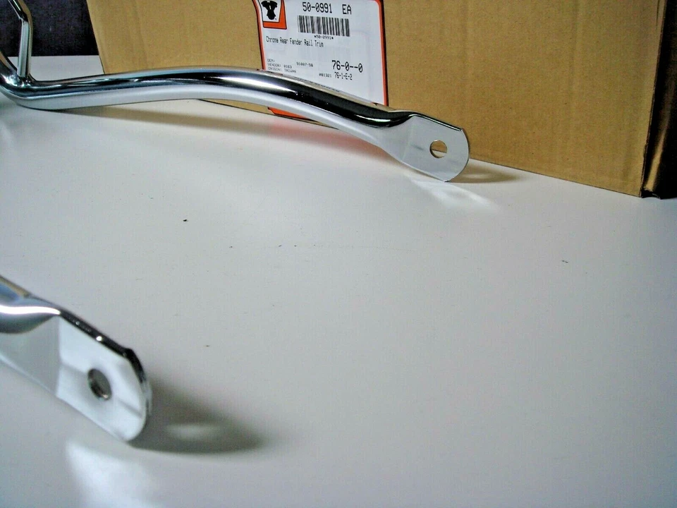 Guardabarros trasero cromado Harley Rail Trim FL 1958-1984 HD 91007-58 V-Twin 50-0991 Y2 Foto 4 de 4
