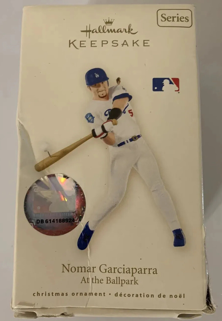 Hallmark Baseball Ornament At the Ballpark #13 2008 Nomar Garciaparra Dodgers