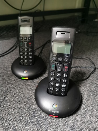 BT Graphite 2100 Twin Digital Telefon bezprzewodowy - Czarny