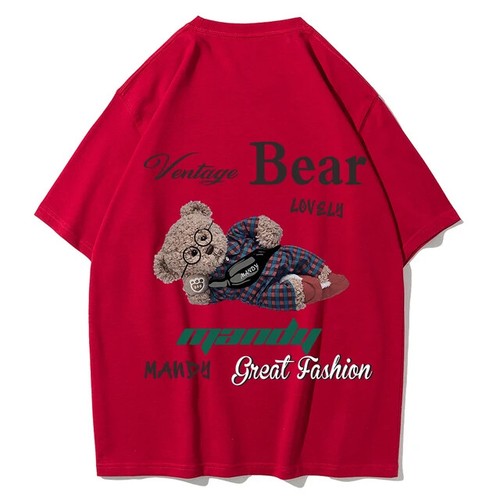 The Teddy Bear Lay Leisurely Mans T Shirts Fitting Funny Tee Shirt - AU Stock - Picture 6 of 14
