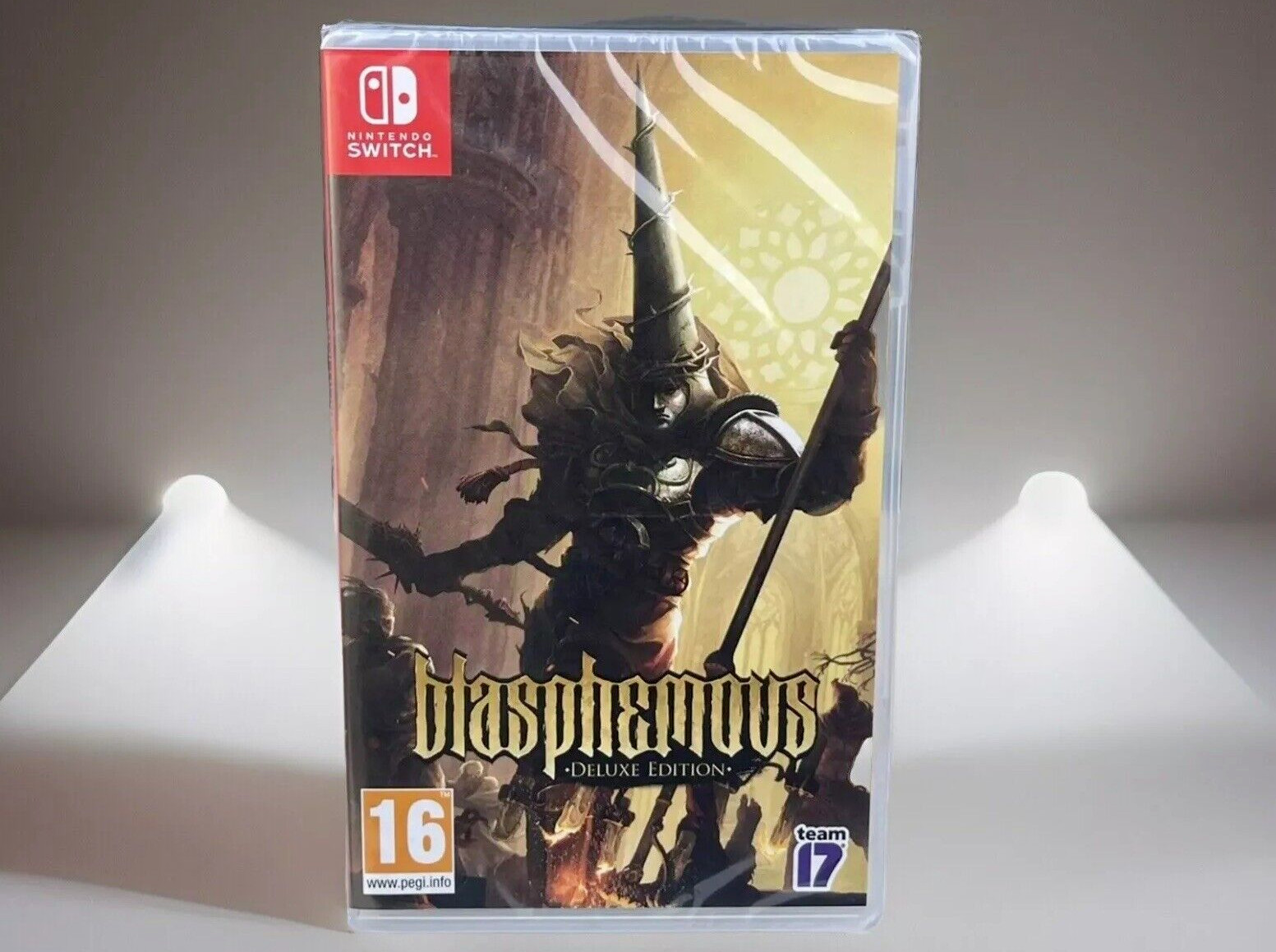 NINTENDO SWITCH BLASPHEMOUS DELUXE EDITION *BRAND NEW FACTORY SEALED* VERY RARE!