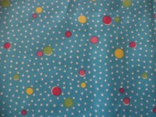 Fabric Blue Polka Dots Deco Dots Village Two Pieces Upholstery Drapery