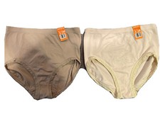 Women s Warner s All Day Fit 6193 Tan And Beige Briefs Size M NWT