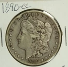 1890-CC Morgan Dollar : Very Fine  VF  Details