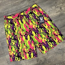 NWT PSYCHO BUNNY Suncoast Swim Trunks Shorts HL22 Boys Size 18/20 254 