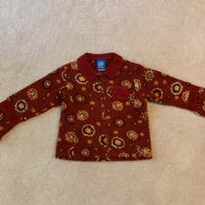 KABOO GIRLS FALL JACKET, 5, ZIP FRONT, CHEST POCKET, CORD COLLAR, FALL COLORS