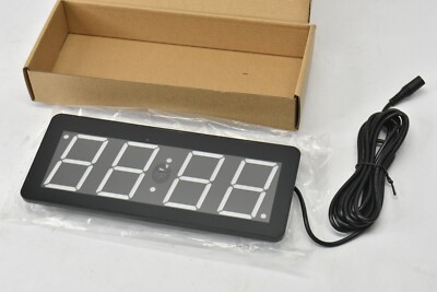 Segmented 4 Digit LED Scoreboard Safety Countdown Display Red Green 2.5 Digi Day