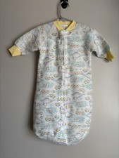 Vintage Carters  s Classics Baby Sleepsack Coverall One Piece Fleece Ducklings OS