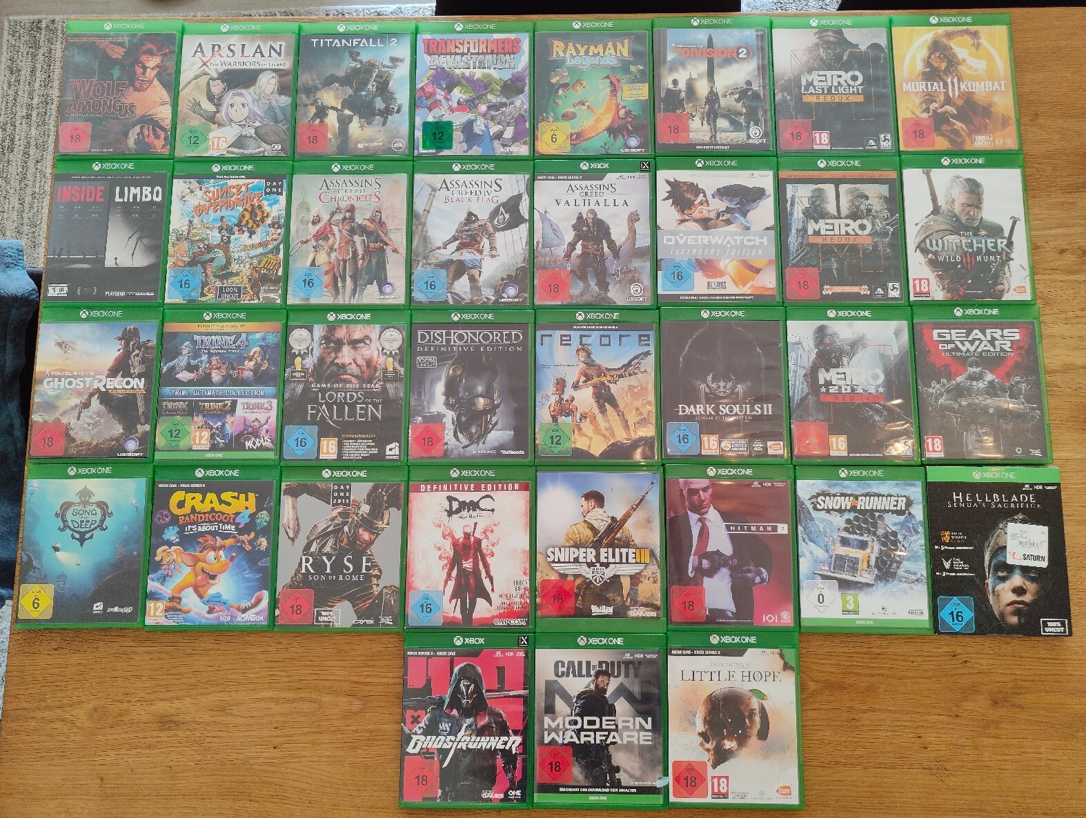 Xbox One Spiele Collection 35 Stück eBay