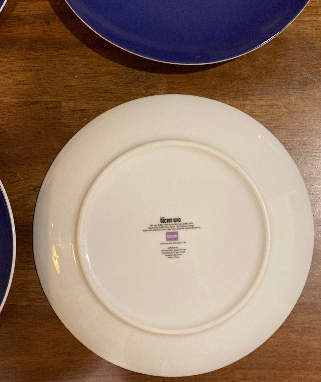 Set of 4 Dr. Who 8" Plates