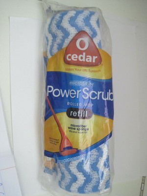 o cedar microfiber power scrub roller mop refill