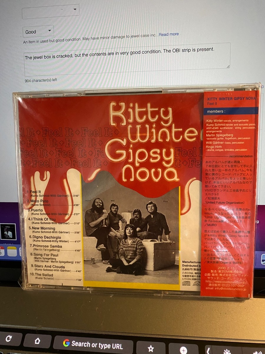 Kitty Winter:Gipsy Nova: Feel It | eBay