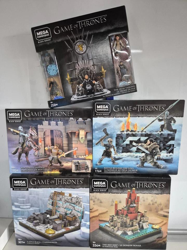 🔥 Mega Construx® Game of Thrones Black Series Sets rare EOL 🔥