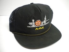 Vintage AJAX Trucker Mesh Snapback Rope Hat Cap Poor Condition