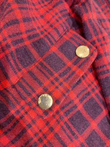 Tralala rot kariert lange Kapuzenjacke Japan Import Größe M Mantel Lolita Harajuku - Bild 6 von 12