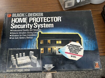 Black & Decker Home Protector Security System 9105B  Kit Model New