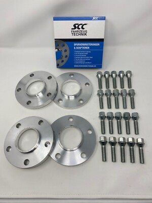 4x 10mm Adapterscheiben SCC für BMW 5er E39 LK 5/120 74,1 auf 72,6 + Schrauben