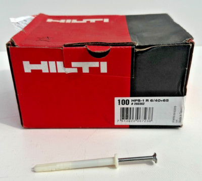 2x Kartons à 100 (200) Hilti Schlaganker HPS-1 R 6/40x65 - Neu verpackt