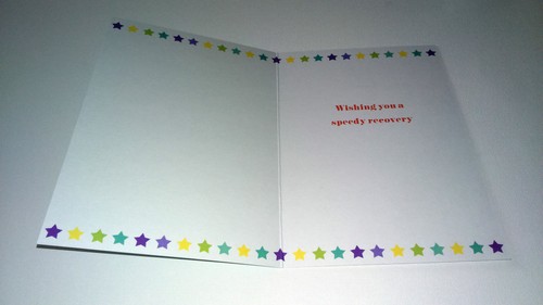 GET WELL SOON CARD 3 Designs POORLY PUPPY SPEEDY RECOVERY 5x7" Glitter SILVER - Picture 14 of 15