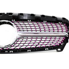 Neon Pink Folie f&uuml;r Mercedes W117 Facelift Diamantgrill K&uuml;hlergrill Cover D059 