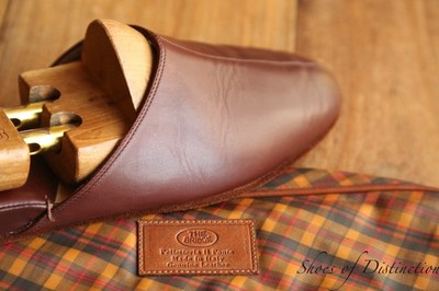 The Bridge Brown Leather Shoes Loafers Slippers Mens UK 8 EU 42 US 9