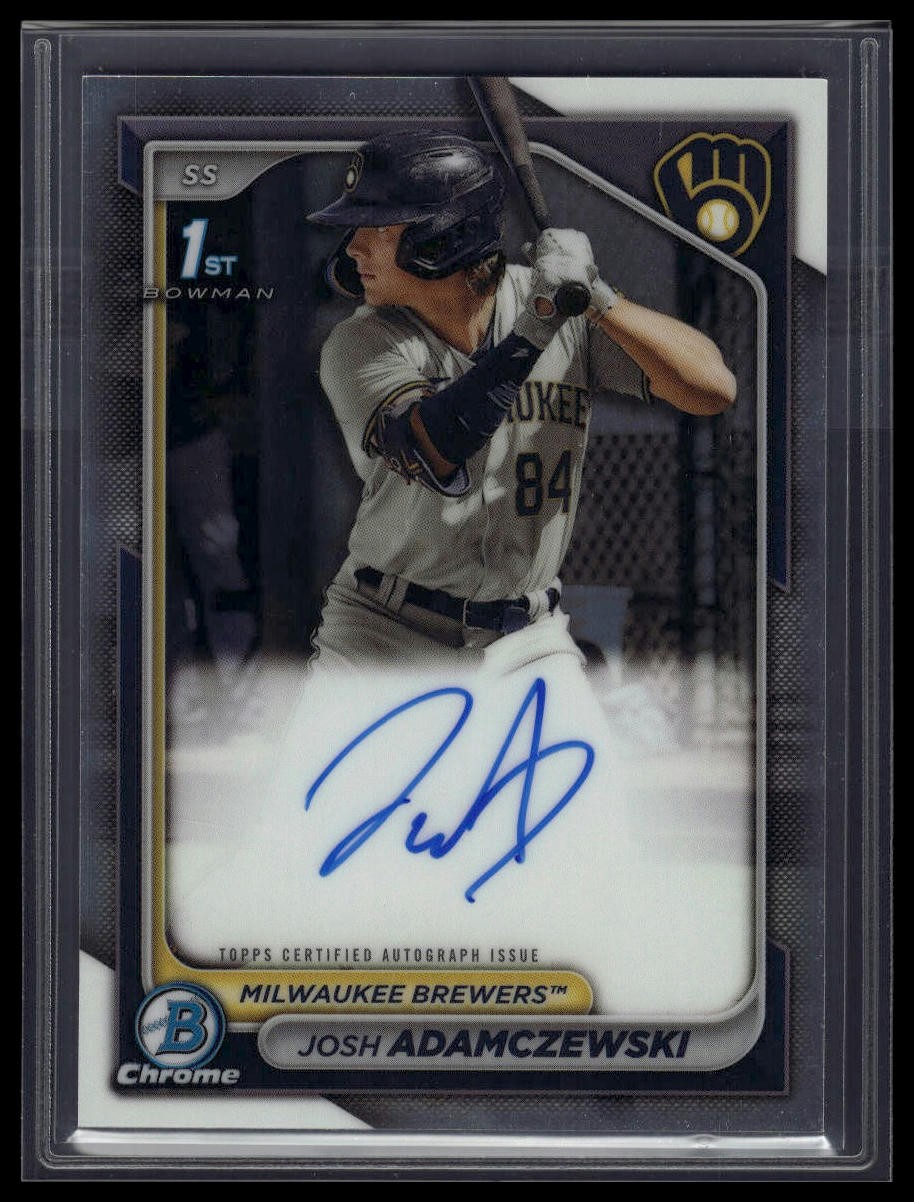 2024 Bowman Chrome #CPA-JAI Josh Adamczewski Prospect Autographs