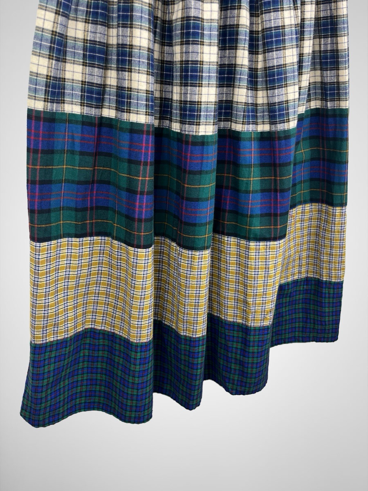 Options U.S.A Multicolor Mixed Pattern Plaid Maxi… - image 6