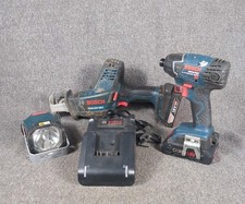 Bosch 18v Tool Combo Kit - Drill&Drive - Saw and Light W/ Batteries & Charger