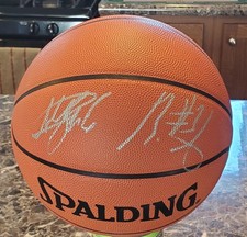 Brandon Jennings Andrew Bogut Milwaukee Bucks Signed NBA Game Ball David Stern