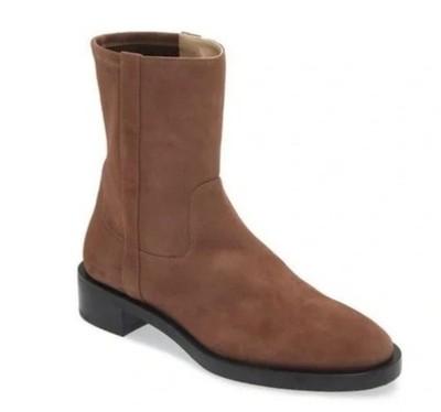 Stuart Weitzman Sadie Boots Womens 9.5 Brown Suede Designer Contemporary New
