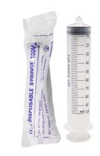 100ml Plastic Syringe Tube Clear Measuring Liquid Long Tip Sterile Animal Feeder