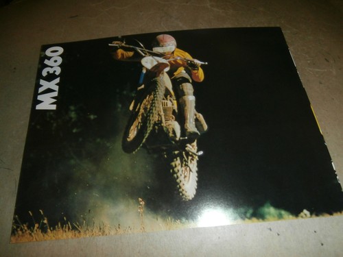 Original 1974 Yamaha Motorcycle Sales Brochure MX360