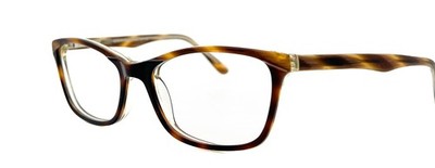Chelsea Morgan CM 202110 Brown Marble Rectangle Eyeglass Frames 52-17-135