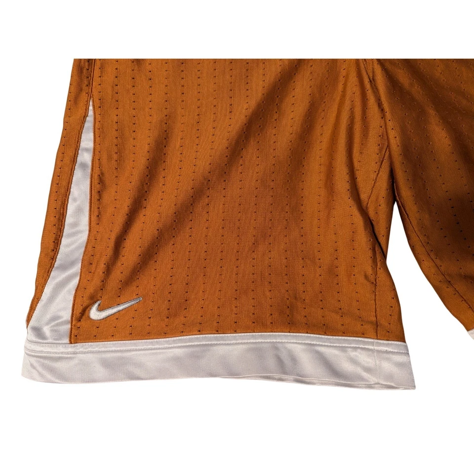 Nike Team Men's Texas Longhorns Shorts Basketball Burnt Orange White Size XL - Image 3 of 4