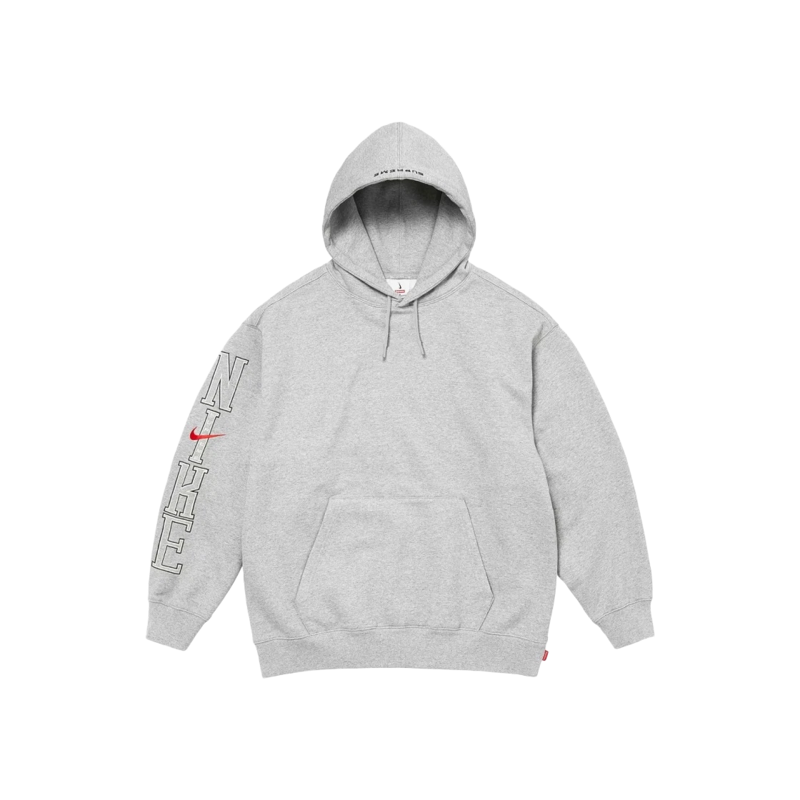 Sweat à capuche Supreme x Nike gris bruyère   24SS