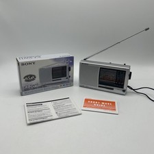 SONY ICF-SW11 12BANDS FM/SM1-9/MW/LW WORLD BAND RECEIVER Radio Silver DC3V 140mW