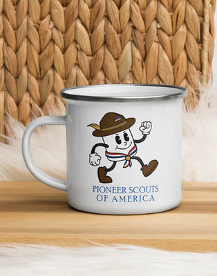 Fallout 4 76 New Vegas Marshal Mallow Pioneer Scouts Camper Enamel Mug BPA Free