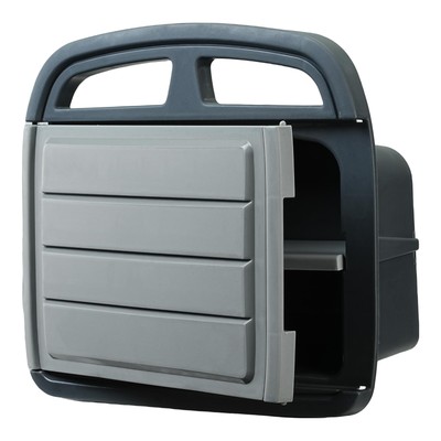 75 FT Garden Hose Holder with Nozzle Storage, Wall-Mounted Water Hose Reel Ha...